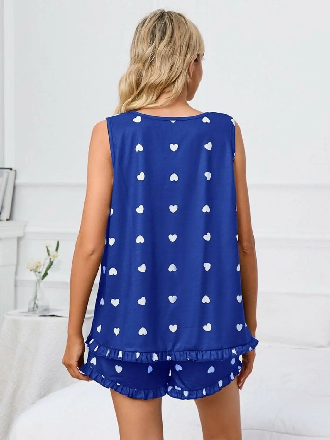 Heart print lounge set - cozy style - Love Salve